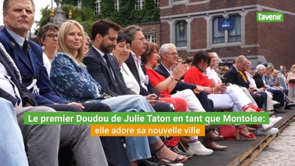 Le premier Doudou de Julie Taton en tant que Montoise: elle adore sa nouvelle ville