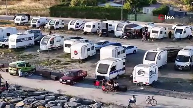 Herkes isyan ediyor! Beylikdüzü sahilinde karavan krizi