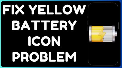 How to Fix Yellow Battery Icon on Android & iPhone | Low Power Mode Issue Solved