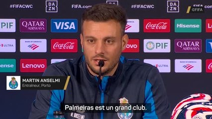 Porto - Anselmi : "Palmeiras, un très grand club"