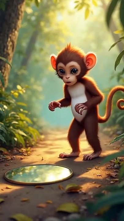 A monkey who didn't even like his own face.#short# trending short# viral short#ai#shortvideo#shortfi