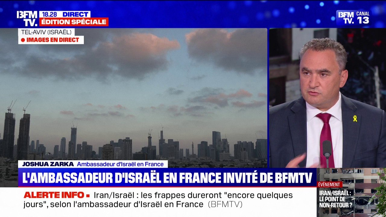 Conflit Israël-Iran: "Un changement de régime [en Iran] ne fait pas partie des buts de cette opération", explique l'ambassadeur d'Israël en France