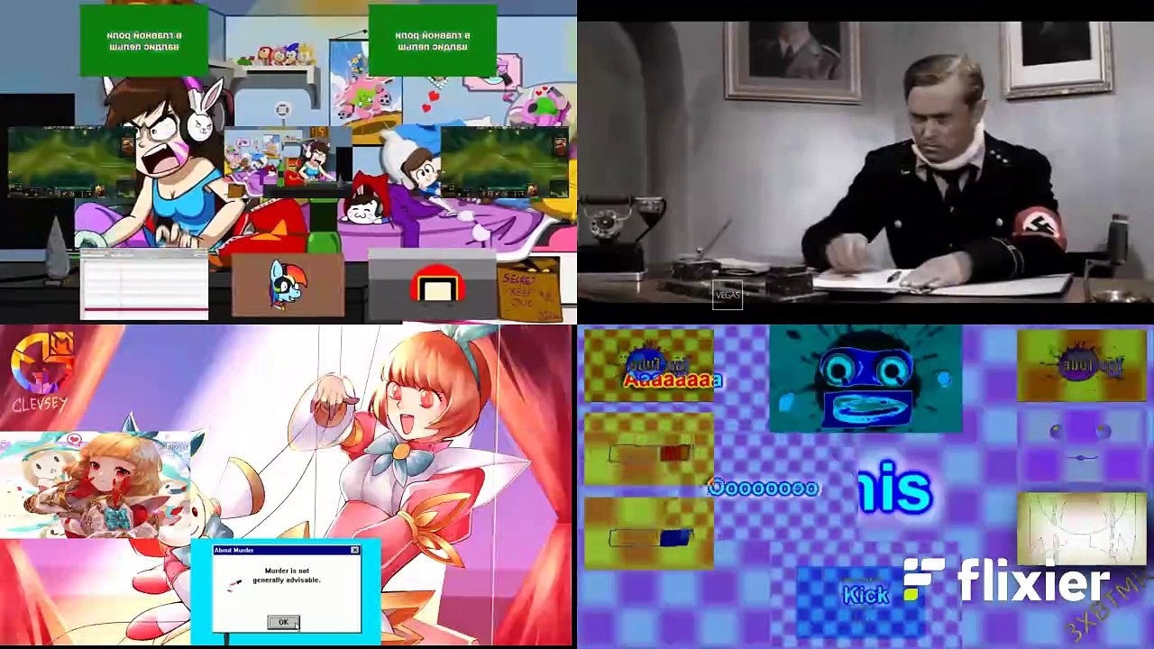 (FIXED + POTENTIAL OFF TIMING WARNING) Everyone Creations - Sparta Remixes Quadparison (Only Maibequod V1+V2 Part)