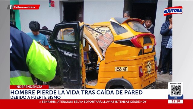 Sismo de 6.1 remece Lima y Callao: Hombre pierde la vida tras caída de pared en Independencia