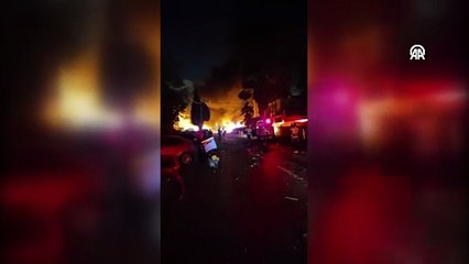 İran'ın balistik füzelerle vurduğu Hayfa'da yangın çıktı, yaralılar var