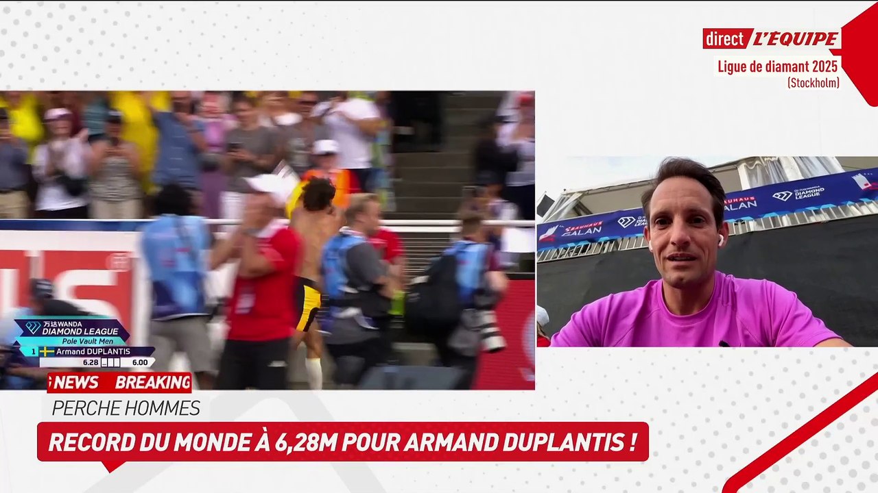 Renaud Lavillenie à propos du nouveau record d’Armand Duplantis : « C’était vraiment extraordinaire » - Athlé - Meeting de Stockholm