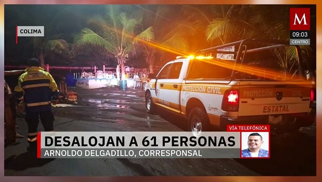 Tormenta tropical ‘Dalila’ provoca evacuaciones en Colima; desalojan a más de 60 personas