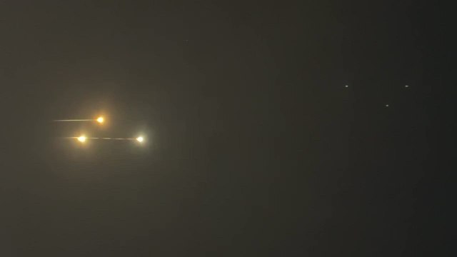 Missiles launched from Iran seen in sky over West Bank