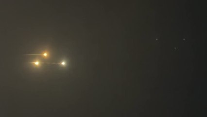 Missiles launched from Iran seen in sky over West Bank