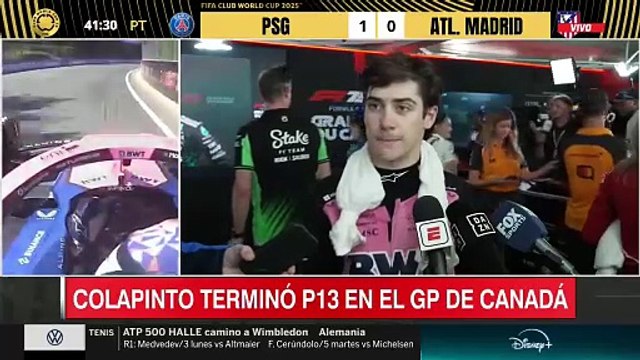 Las declaraciones de Colapinto tras la carrera de Canadá