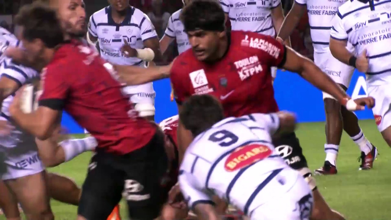 TOP 14 - Essai de Melvyn JAMINET (RCT) - RC Toulon - Castres Olympique