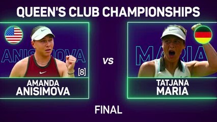 Qualifier Maria stuns again to be crowned Queen's champion