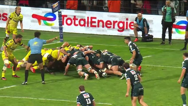 TOP 14 - Essai de Thibault DAUBAGNA (SP) - Section Paloise - Stade Rochelais