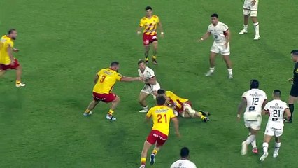 TOP 14 - Essai de Mathieu GALTIER (ST) - USA Perpignan - Stade Toulousain
