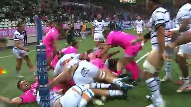 TOP 14 - Essai de Mathieu HIRIGOYEN (SFP) - Stade Français Paris - Castres Olympique