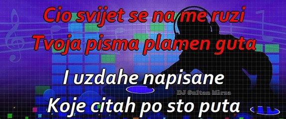 Gore tvoja pisma - Meho Puzić (uživo karaoke)