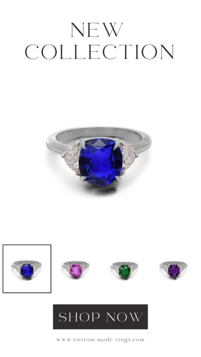 1212 custom made vintage inspired sapphire and diamond floral halo engagement rings
