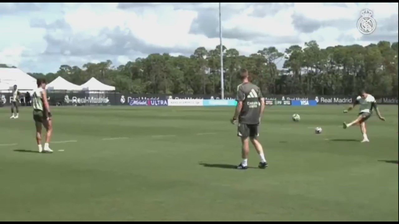 Festival de golazos en el primer entrenamiento del Real Madrid en Palm Beach