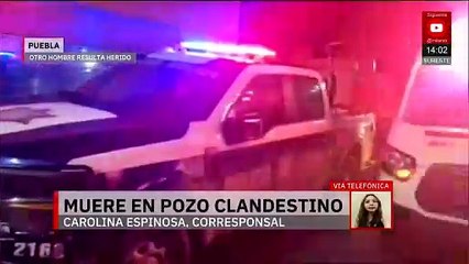 Puebla: Un hombre muere al caer en un pozo clandestino de toma de agua