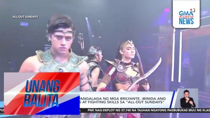 Mga bagong tagapangalaga ng mga brilyante, ibinida ang kanilang costumes at fighting skills sa "All-Out Sundays" | Unang Balita