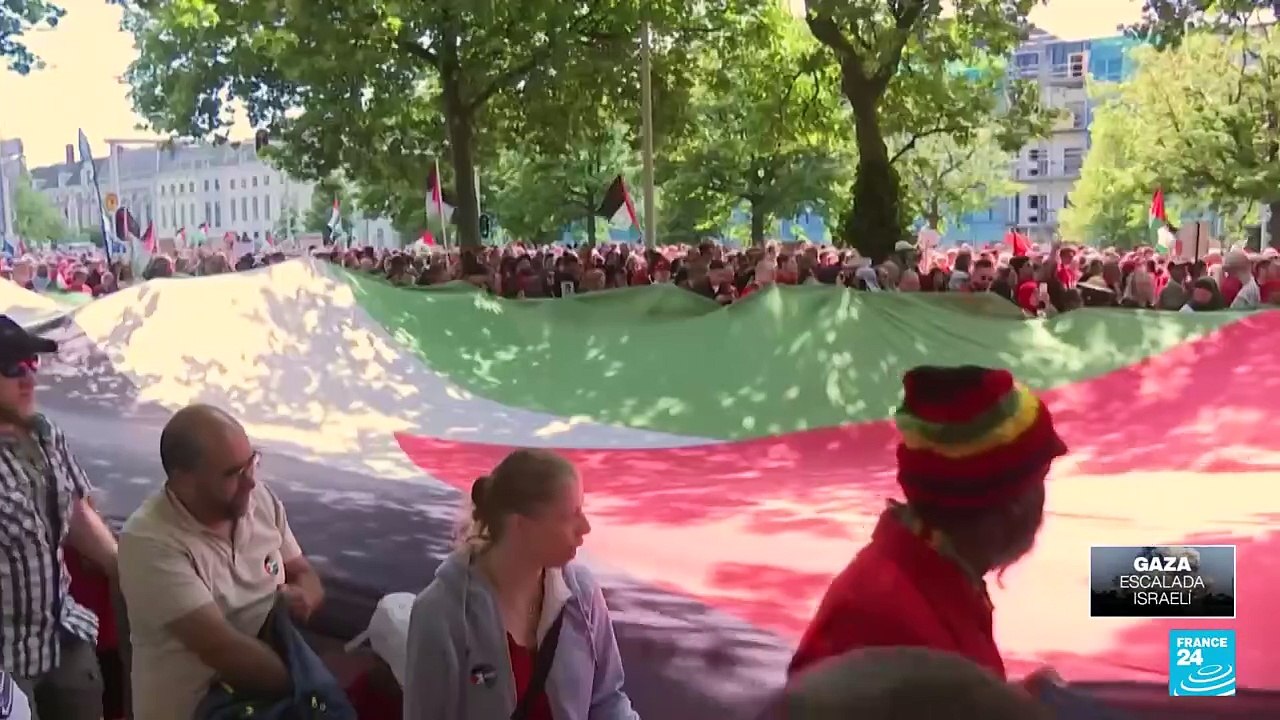 Jornada de manifestaciones en varias ciudades europeas contra el asedio israelí en Gaza