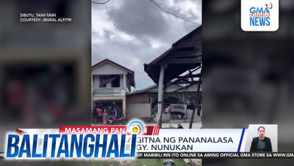 Yero, nilipad sa gitna ng pananalasa ng buhawi sa Brgy. Nunukan | Balitanghali