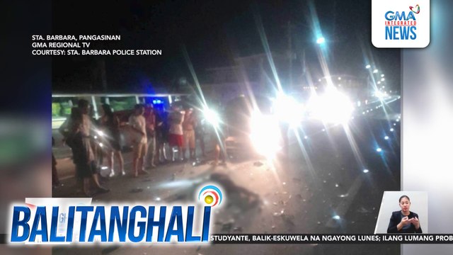 23-anyos na motorcycle rider, patay nang makasalpukan ang isang AUV | Balitanghali