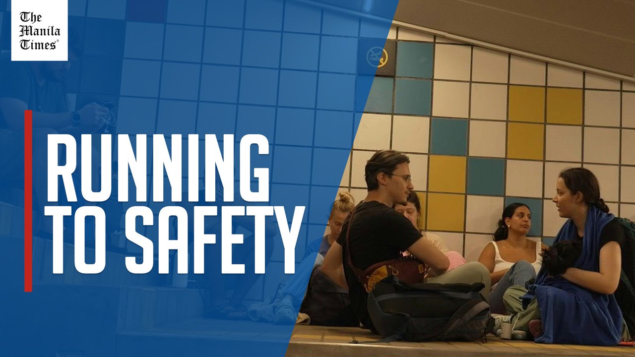 Haifa residents take shelter in subway amid Iranian missile attack