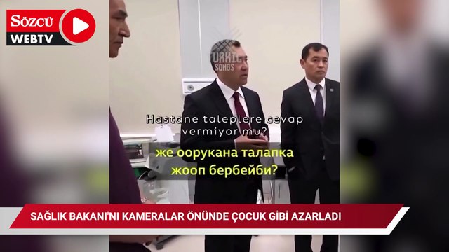 Sağlık Bakanı'nı kameralar önünde çocuk gibi azarladı