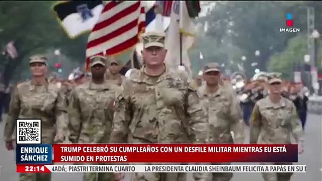Trump celebra su cumpleaños con un desfile militar mientras EE.UU. está sumido en protestas