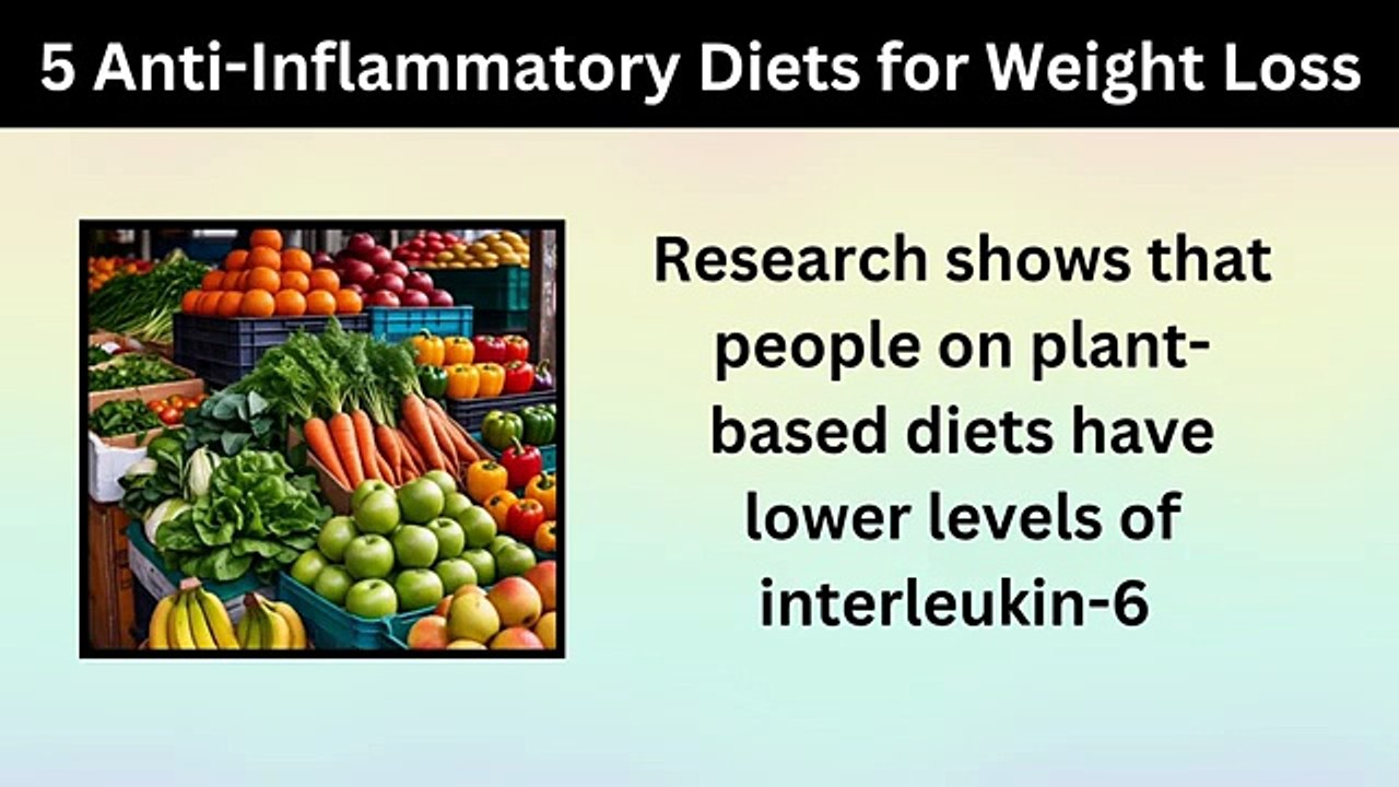 Top 5 Anti-Inflammatory Diets to Melt Belly Fat Fast ｜ Eat to Lose Weight Naturally