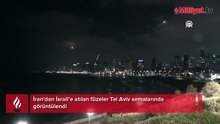 İran'dan İsrail’e atılan füzeler Tel Aviv semalarında görüntülendi