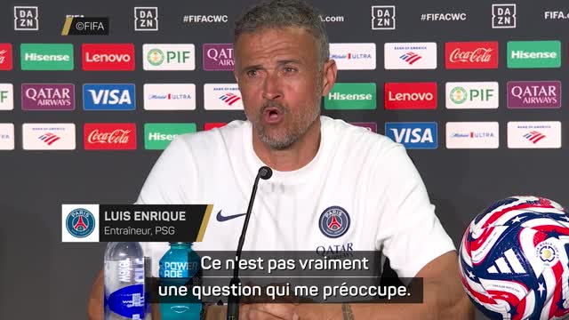 PSG - Luis Enrique ne veut pas entendre parler du mot "favori"