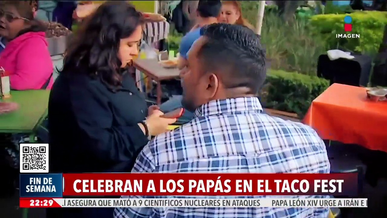 Familias celebran a los papás en el Taco Fest en la alcaldía Tlalpan