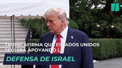 Trump afirma que Estados Unidos seguirá apoyando la defensa de Israel