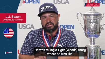 Spaun remembers Tiger Woods story after U.S. Open triumph