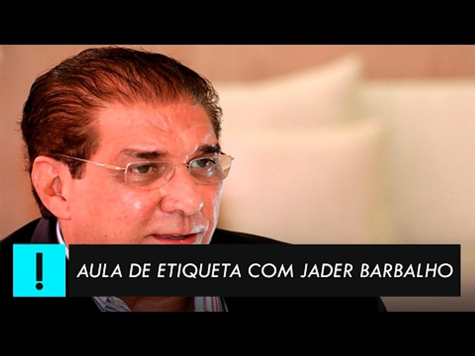 Uma aula de etiqueta com Jader Barbalho