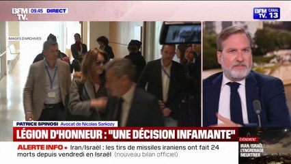 Nicolas Sarkozy exclu de la légion d'honneur : "On doit honorer nos anciens Présidents de la République", juge son avocat Patrice Spinosi
