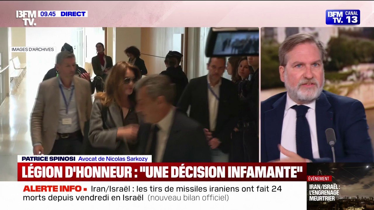 Nicolas Sarkozy exclu de la légion d'honneur : "On doit honorer nos anciens Présidents de la République", juge son avocat Patrice Spinosi
