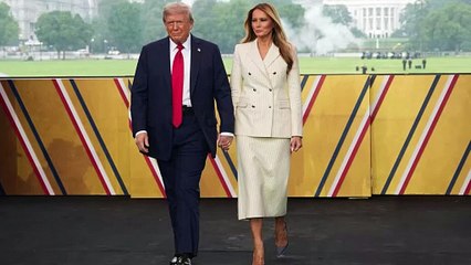 Melania Trump, la "generalessa": il look militare alla parata dell’Esercito