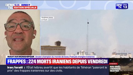 Conflit Iran-Israël: "Quand (l'ayatollah) Khamenei se fera tuer, ce sera une fête", assure Mahyar Monshipour (ancien boxeur d'origine iranienne)