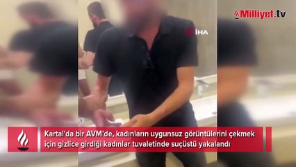AVM’deki kadınlar tuvaletinde gizli çekim skandalı!