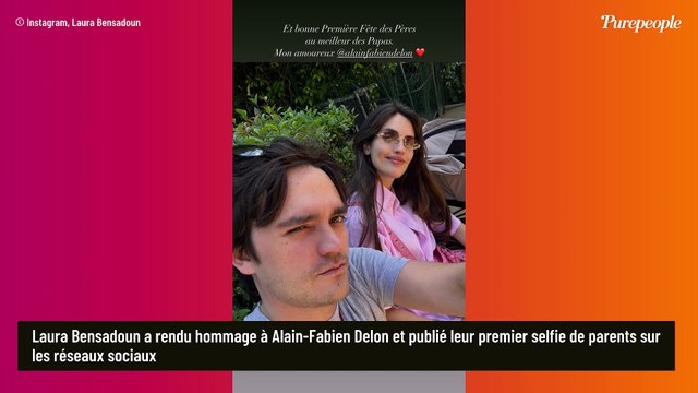 Premier selfie de parents pour Alain-Fabien Delon et Laura : un mois et demi après la naissance de Romy, le couple rayonne