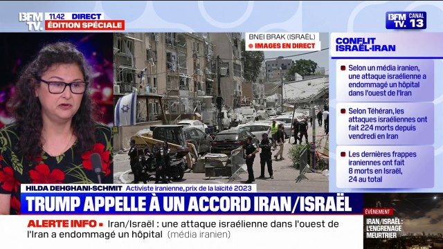 Conflit Israël-Iran: Je voudrais que la communauté internationale vienne en aide aux Iraniens pour se débarrasser de ce régime , assure Hilda Dehghani-Schmit (activiste irannienne)