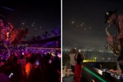 Fiesta viral en un 'rooftop' de Beirut... ¡con los misiles iraníes sobrevolando el cielo!
