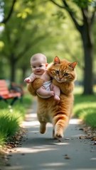 Orange cat #ai #cats #orangecat