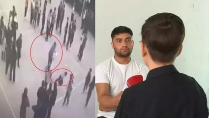 Okuldaki kutlamada öğrenciyi döven öğretmene 5 bin TL ceza: Darp anı kamerada