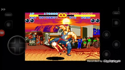 Fatal Fury 2 Mai Shiranui vs Big Bear fala de vitória do Big Bear em português