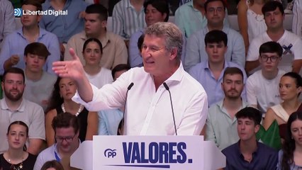 Feijóo arremete contra Sánchez: "Me escandaliza esta corrupción como ciudadano"