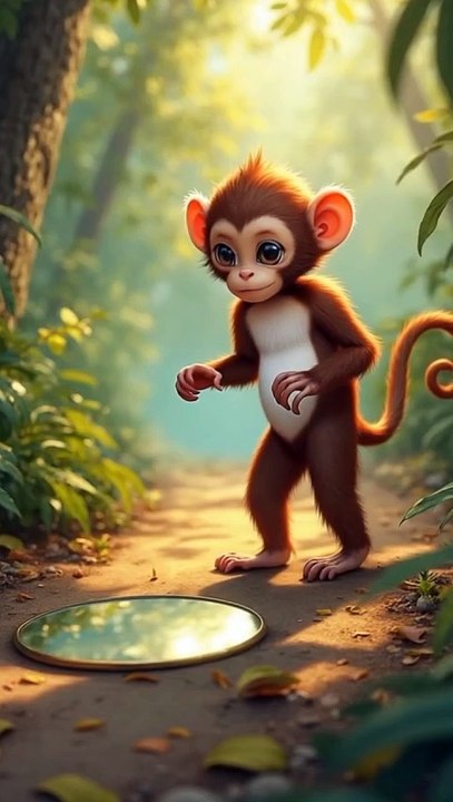 A monkey who didn't even like his own face.#short# trending short# viral short#ai#shortvideo#shortfi